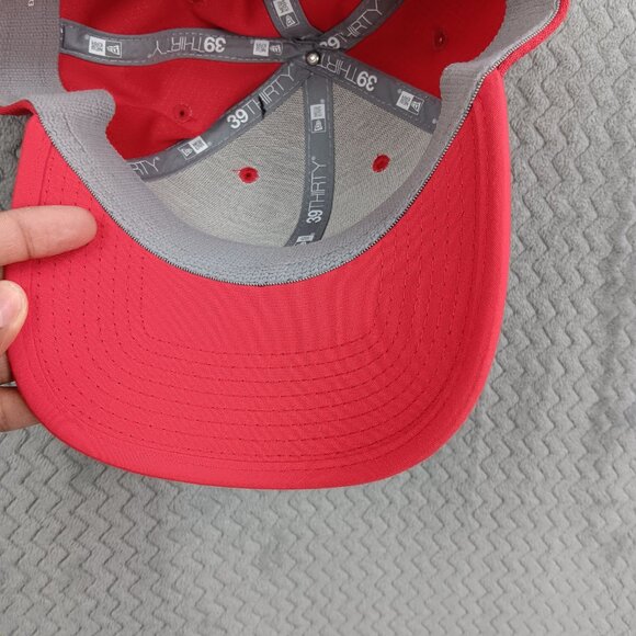 NFL Kansas City Chiefs Men's New Era Red 39THIRTY Team Classic Flex Hat M/S - Picture 9 of 9